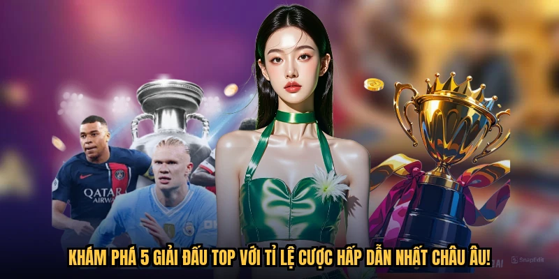 Khám phá 5 giải đấu top với tỉ lệ cược hấp dẫn nhất châu Âu!